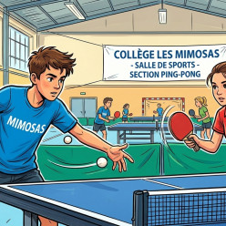 Tennis de table: Compétition district ( Collège Capron)
